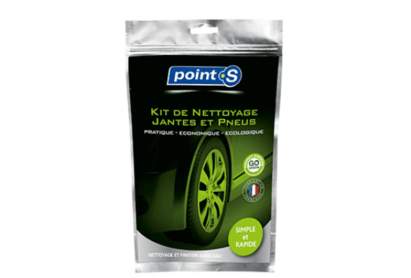 Kit d'entretien extérieur voiture : Kits nettoyant jantes et pneus